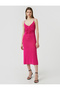 Strappy Dress Gather Detailed V-Neck - 3