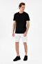 Men's Regular Fit Crew Neck Black Basic T-Shirt 50298015-Vr046 - 4