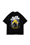 Black Sabbath Printed 24/1 Oversize Unisex Black Tshirt - 6