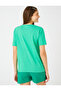 Slogan Printed T-Shirt Short Sleeve Crew Neck - 4
