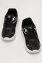 Unisex Faylon Sole Lace-Up Sports Shoes Black White - 6