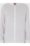 White Slim Fit Striped Long Sleeve Shirt 50301583-Vr013 - 6