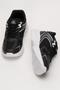 Unisex Faylon Sole Lace-Up Sports Shoes Black White - 7