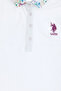 Girl's White Polo Neck Basic T-Shirt 50298192-Vr013 - 4