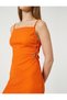 Textured Mini Dress with Thin Straps and Window Detail - 5