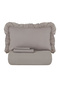 Pure 100% Cotton Double Duvet Cover Set Gray - 8