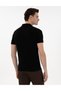 Black Slim Fit Zippered Polo Neck Knitwear T-Shirt 50303605-Vr046 - 5
