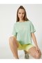 Printed Modal Blended Yoga T-Shirt