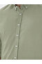 Çağla Slim Fit Linen Look Shirt 50302710-Vr016 - 7