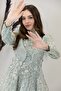 أكتاف V ثنيات Asel مساء اللباس - 3