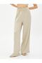 Palazzo Trousers with Elastic Waist - 3