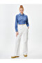 Crop Shirt Long Sleeve Classic Collar Cotton - 2