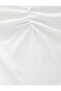Gather Detailed T-Shirt V-Neck Short Sleeve - 6