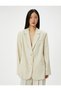 Viscose Blazer Jacket - Button and Fleto Pocket - 3