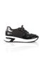 Black Patent Leather Korea Lace-Up Breathable Comfort Sneakers Sports Shoes - 3