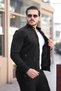 Sleeve Detail Judge Collar Suede Seasonal Coat Bl 1710_60286-1 - 2