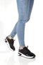 Black Patent Leather Korea Lace-Up Breathable Comfort Sneakers Sports Shoes - 4