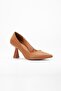 Skin Thin Heel Camel Large Size Women's Shoes Heeled Stiletto - 4