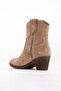 Women's Genuine Leather Soft Suede Western Cowboy Boots - Mink Suede - 3
