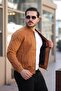 College Collar Waist Elastic Suede Seasonal Coat Bl 1711_60287-1 - 2
