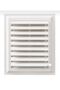 Culvert Plastic Bathroom Wc Ventilation Grille Superficial Movable Shutter 40X40 cm Adjustable Plastic - 4
