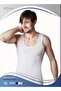 Men's Gray Color 3 Pack Extra Long Waist Covering Cotton Lycra Undershirt - 2