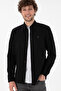 Men's Black Long Sleeve Basic Shirt 50306338-VR046 - 4