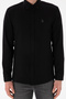 Men's Black Long Sleeve Basic Shirt 50306338-VR046 - 7