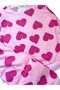 Girl's Cotton Pink Heart Patterned Long Sleeve Seasonal Pajama Set - 5