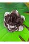 20 cm Satin Embossed Flower Sewing Clothing Accessory Lila