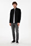 Men's Black Long Sleeve Basic Shirt 50306338-VR046 - 5