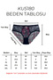 Double Color Lace Tulle High Waist Women's Panties - 3