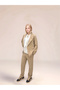 Girls' 3-Piece Suit Set – Stylish Combination of Blazer Jacket, Chiffon Blouse and High Waist Pants - 8