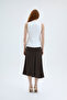Buttoned V-Cut Sleeveless Vest Ecru - 5