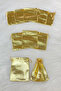 Gold Lame Pouch 25 Pieces Size 12X14Cm, Henna Cookie Nuts Gold Jewelry Promise Gift Bundle - 3