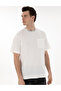 Ecru Comfort Fit 100% Cotton Crew Neck T-Shirt 50302540-Vr019 - 3