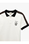 Cotton Color Block Short Sleeve Polo Neck T-Shirt - 3