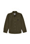 Boy's Dark Khaki Long Sleeve Basic Shirt 50306584 -Vr111 - 4