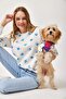 Star Printed Oversize Rose Gold Sweatshirt White - 2
