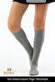 Premium Series Women's Seamless Knee-Length Socks 4 Pairs 2 Black 2 Melange Gray - 3