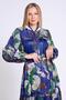 Patterned and Trench Garnished Long Dress - 4