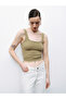 Baskı Detaylı Crop Top