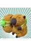 Capybara Plush Toy 24 cm Capybara Figure with Backpack High Quality - 2