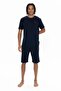 U.S. Polo Assn. 18905 Men's Short Sleeve Bicycle Collar 3 Pajama Set-Navy Blue - 3