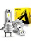 H7 6500K White AUXITO 2x Fanless H7 LED Lights 1:1 Mini Size Head Lamp Wireless 12000LM CSP LED Chip