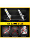 H1 6500K White AUXITO 2Pcs 12000LM H1 LED Headlight Bulb H1 LED Canbus Car Head Fog Light Fanless Wi - 6