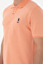 Men's Slim Fit Polo Neck Salmon Basic T-Shirt 50298041-Vr047 - 7