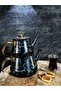0 - 1.99 L Granite Teapot Black Marble Patterned Granite Black