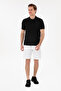 Men's Slim Fit Polo Neck Black Basic T-Shirt 50297984-Vr046 - 4