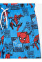 Black Crew Neck Printed Boys' Tank Top and Swim Shorts - 6